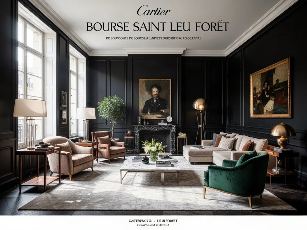 Bourse de l'immobilier à Saint-Leu-la-Forêt, acheteurs consultent les prix avec un agent